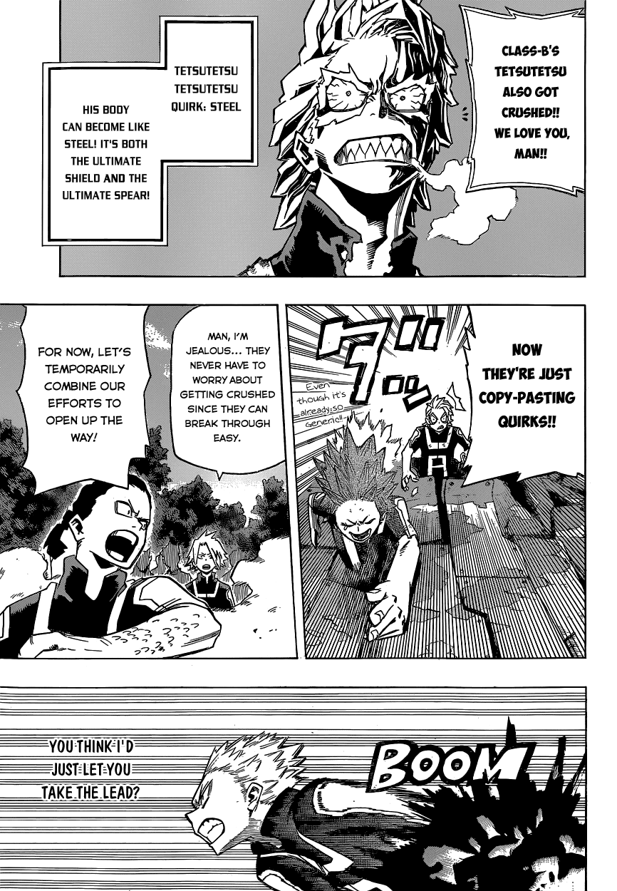 Boku no Hero Academia Chapter 25 page 7 - Chapter 25: Wow, Everyone's Quirks Are Great