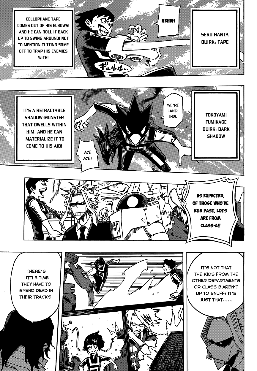 Boku no Hero Academia Chapter 25 page 9 - Chapter 25: Wow, Everyone's Quirks Are Great