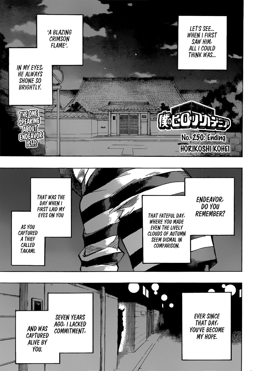 Boku no Hero Academia Chapter 250 page 1 - Chapter 250: Ending