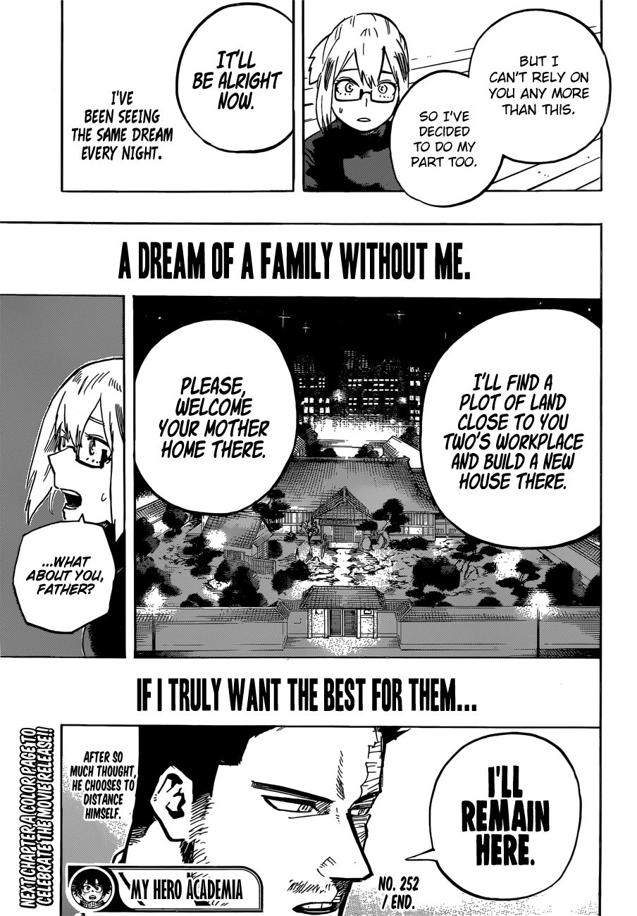 Boku no Hero Academia Chapter 252 page 14 - Chapter 252: The Unforgivable One