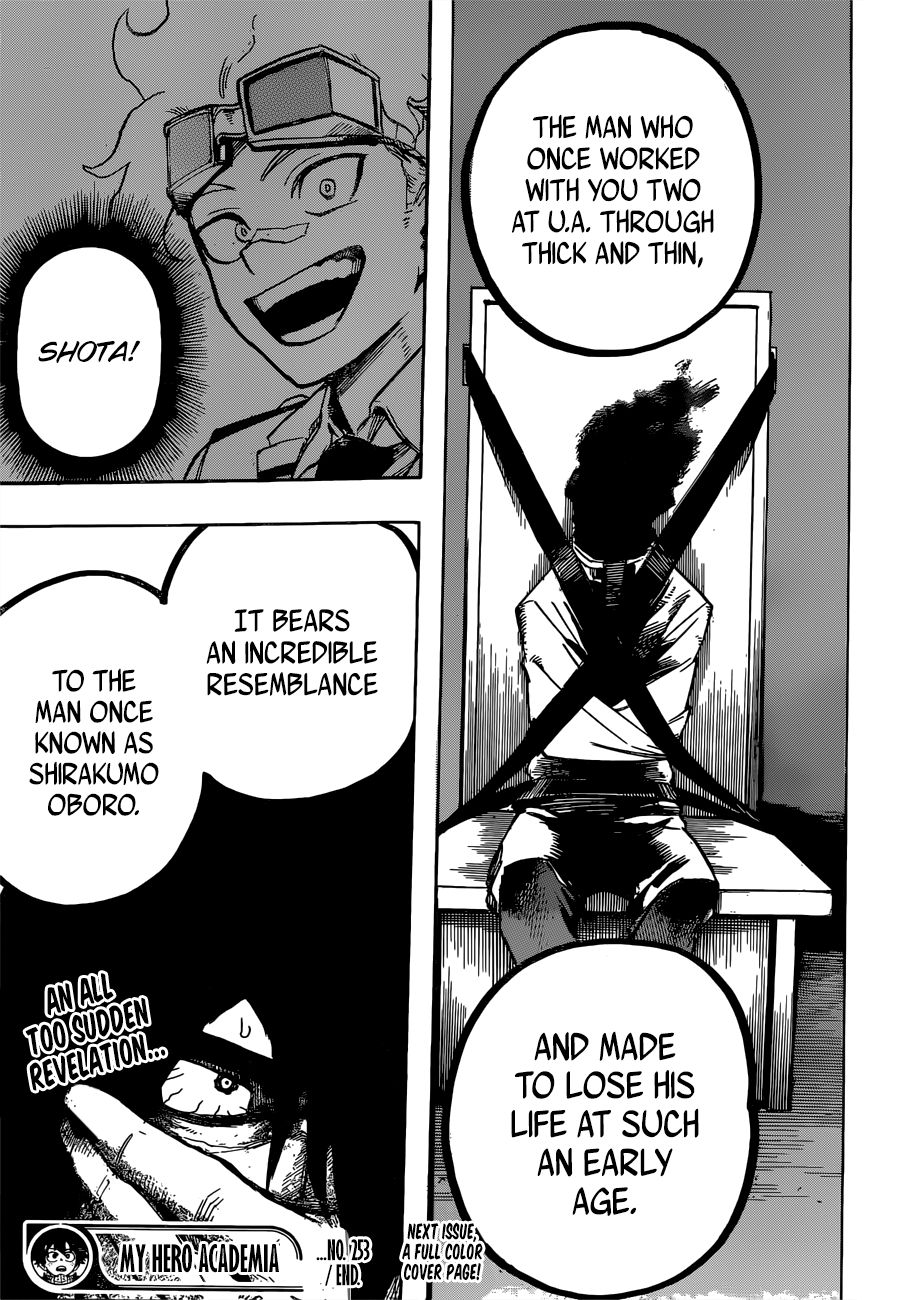 Boku no Hero Academia Chapter 253 page 15 - Chapter 253: Shirakumo