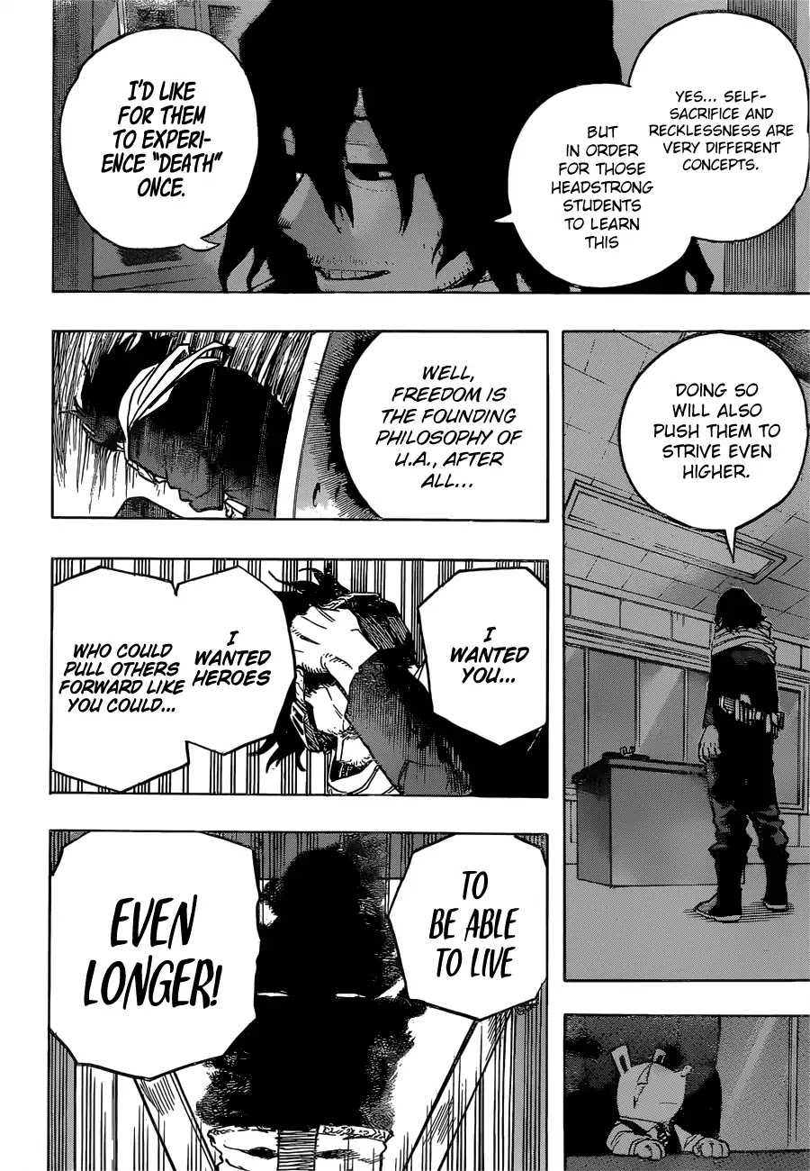 Boku no Hero Academia Chapter 254 page 14 - Chapter 254: You Wanted to Be a Hero, More Than Anyone Else.