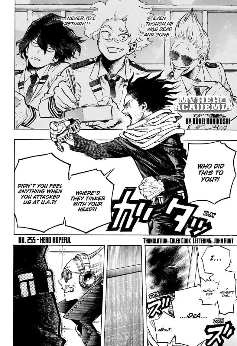 Boku no Hero Academia Chapter 255 page 2 - Chapter 255: Hero Hopeful