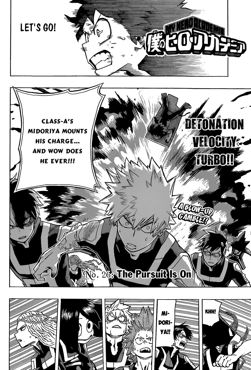 Boku no Hero Academia Chapter 26 page 8 - Chapter 26: The Pursuit Is On