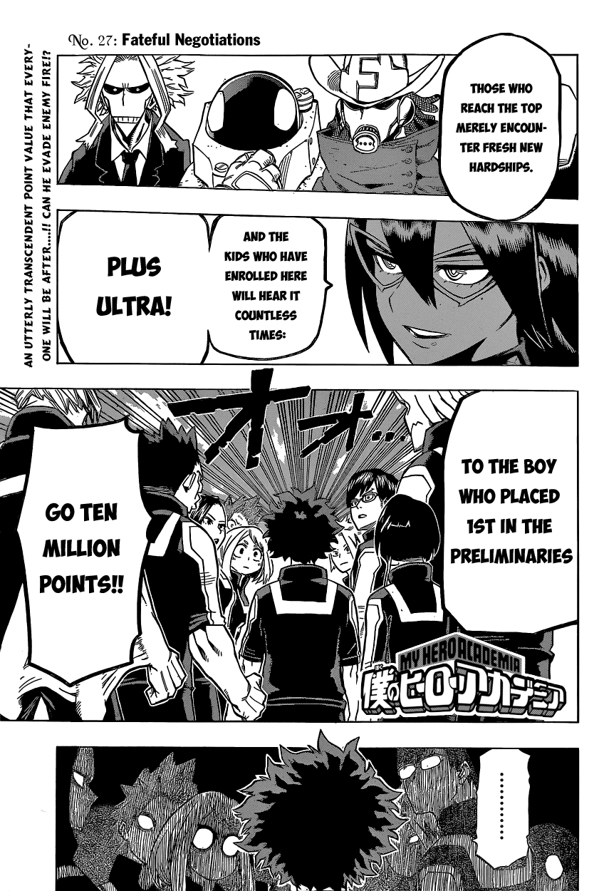 Boku no Hero Academia Chapter 27 page 6 - Chapter 27: Fateful Negotiations