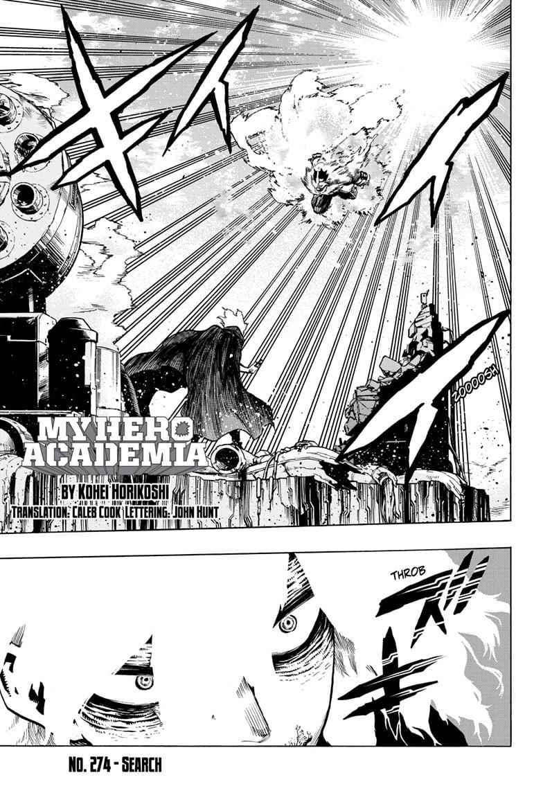 Boku no Hero Academia Chapter 274 page 1 - Chapter 274