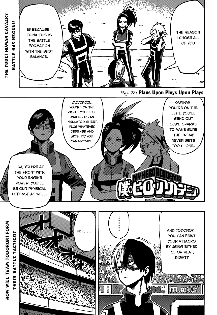 Boku no Hero Academia Chapter 28 page 5 - Chapter 28: Plans Upon Ploys Upon Plays