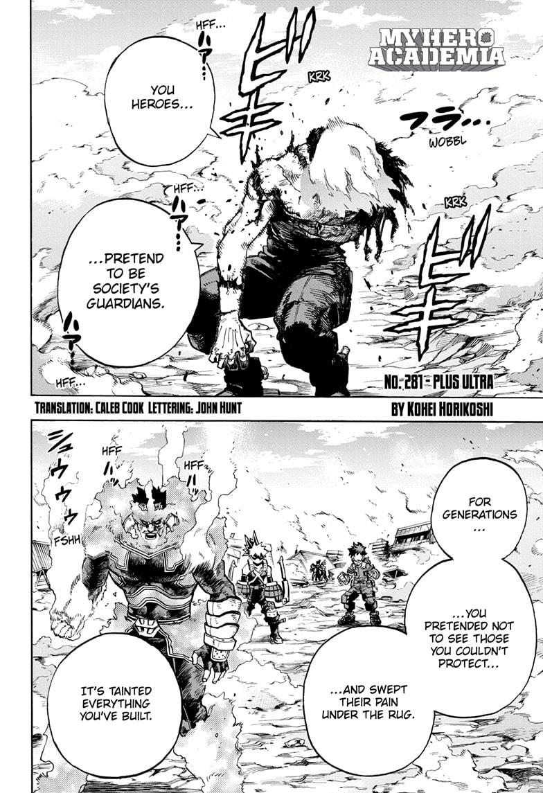 Boku no Hero Academia Chapter 281 page 2 - Chapter 281