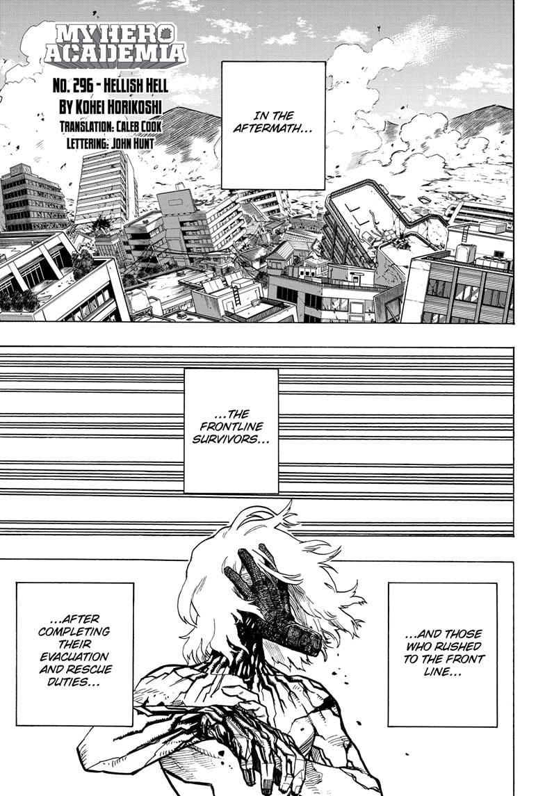 Boku no Hero Academia Chapter 296 page 1 - Chapter 296