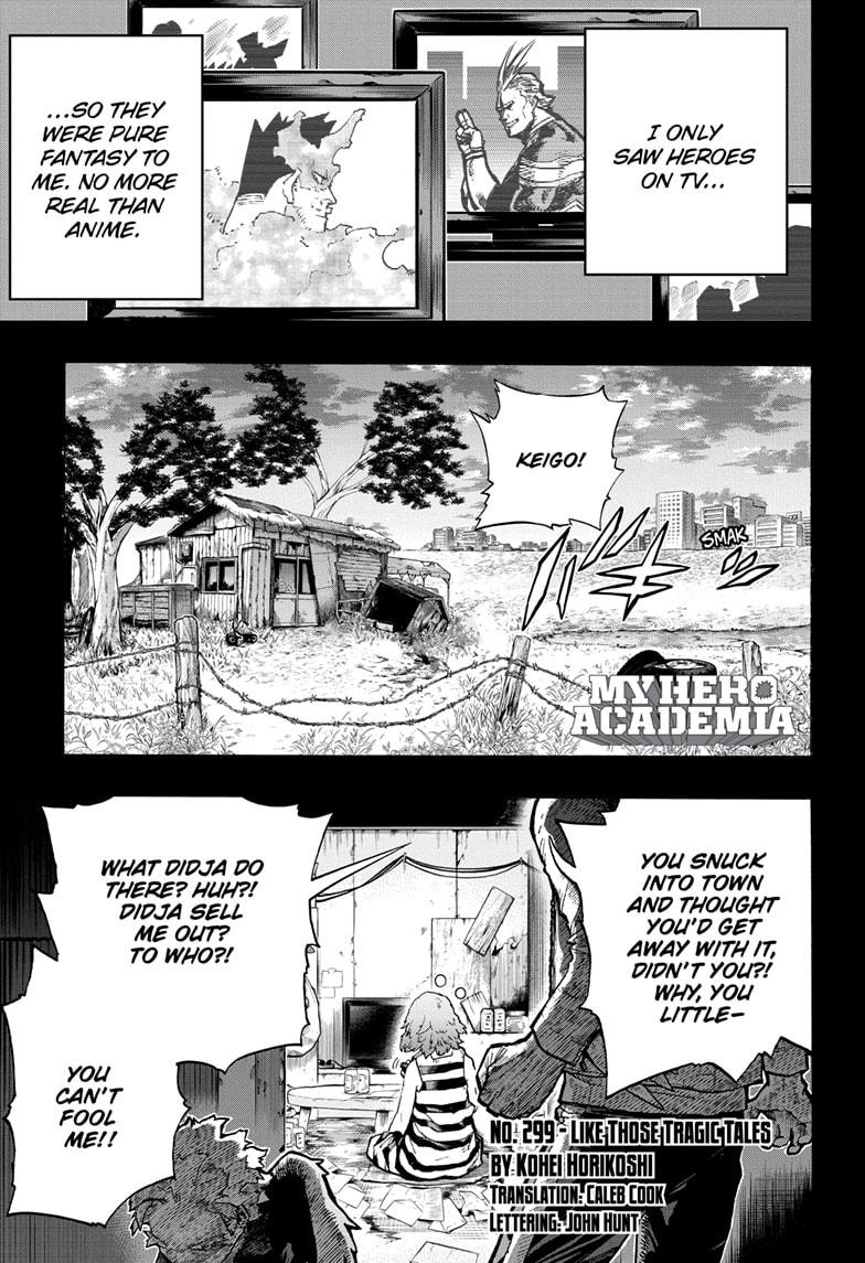 Boku no Hero Academia Chapter 299 page 1 - Chapter 299