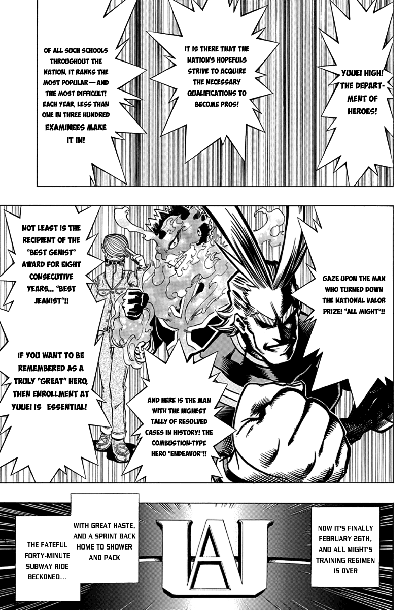Boku no Hero Academia Chapter 3 page 1 - Chapter 3: Entrance Exam