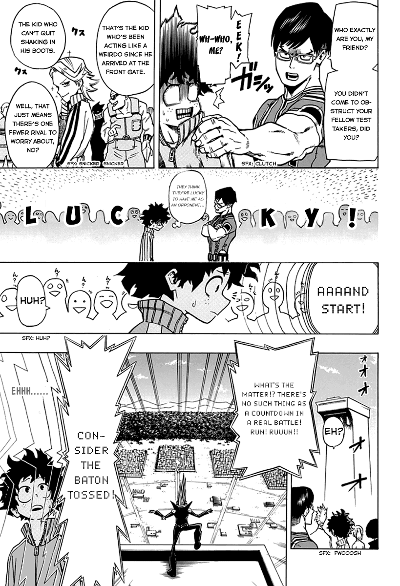 Boku no Hero Academia Chapter 3 page 11 - Chapter 3: Entrance Exam