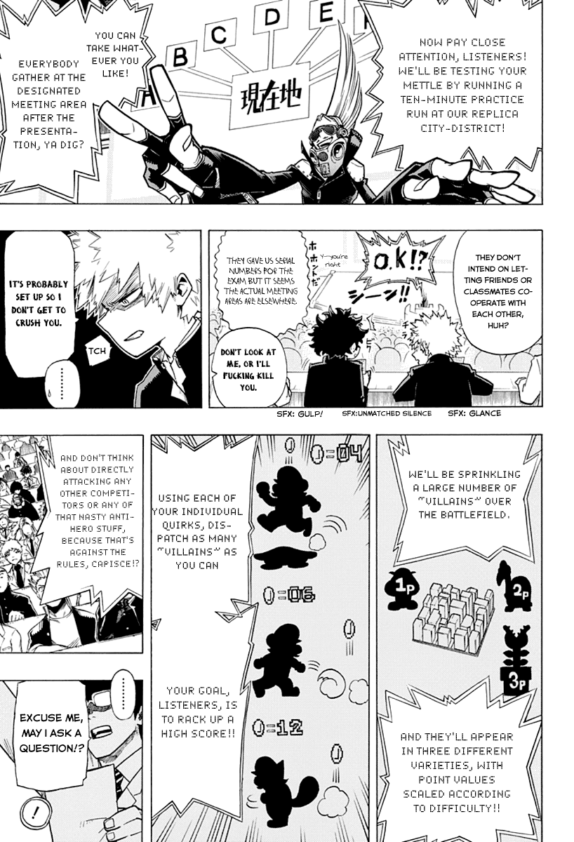 Boku no Hero Academia Chapter 3 page 7 - Chapter 3: Entrance Exam