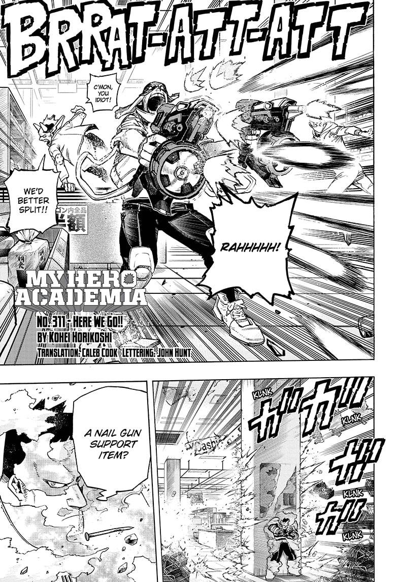 Boku no Hero Academia Chapter 311 page 1 - Chapter 311