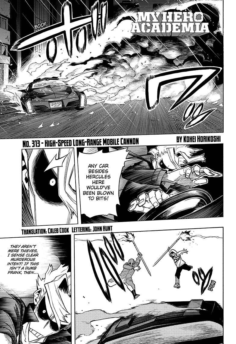 Boku no Hero Academia Chapter 313 page 1 - Chapter 313