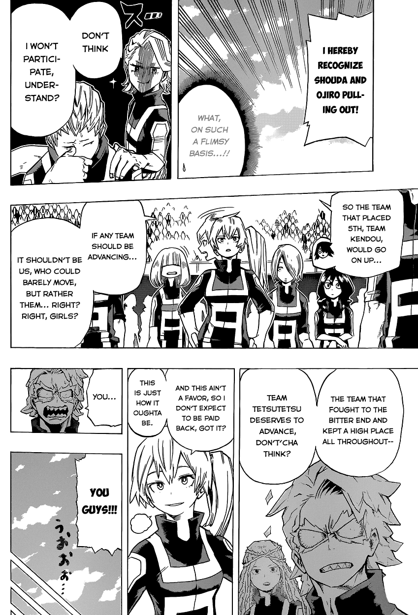 Boku no Hero Academia Chapter 32 page 10 - Chapter 32: Smile, Oh Prince of the World of Nonsense!