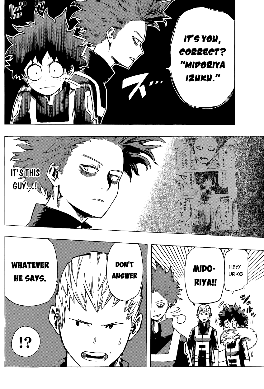 Boku no Hero Academia Chapter 32 page 12 - Chapter 32: Smile, Oh Prince of the World of Nonsense!