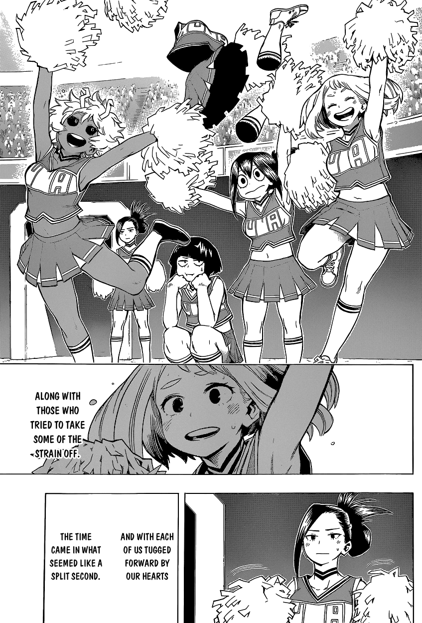 Boku no Hero Academia Chapter 32 page 15 - Chapter 32: Smile, Oh Prince of the World of Nonsense!