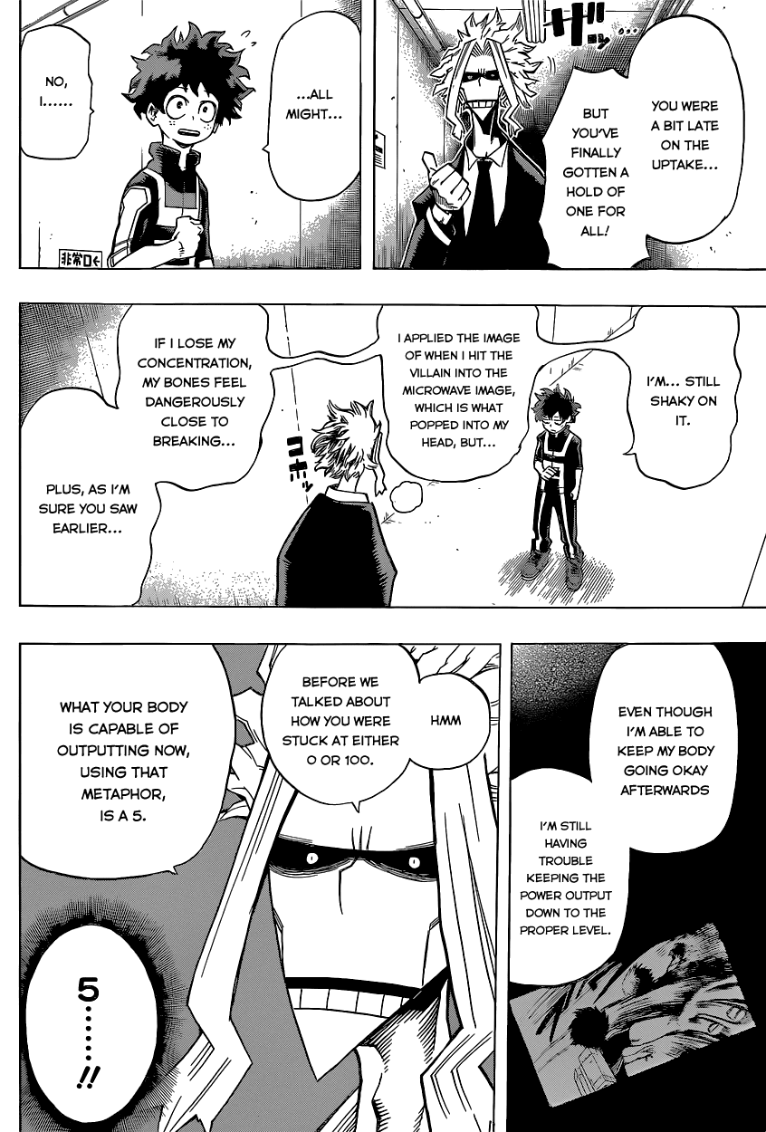 Boku no Hero Academia Chapter 32 page 17 - Chapter 32: Smile, Oh Prince of the World of Nonsense!