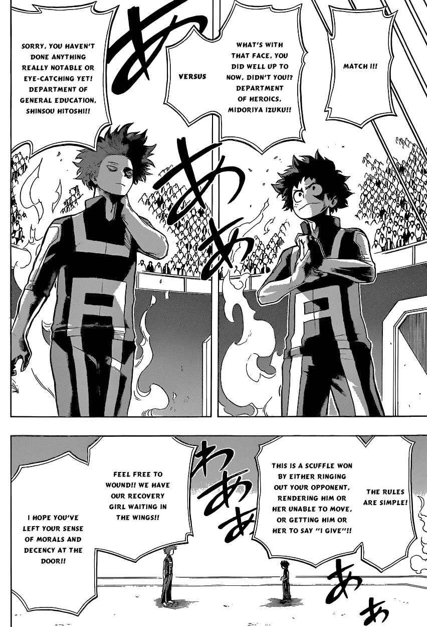 Boku no Hero Academia Chapter 32 page 19 - Chapter 32: Smile, Oh Prince of the World of Nonsense!