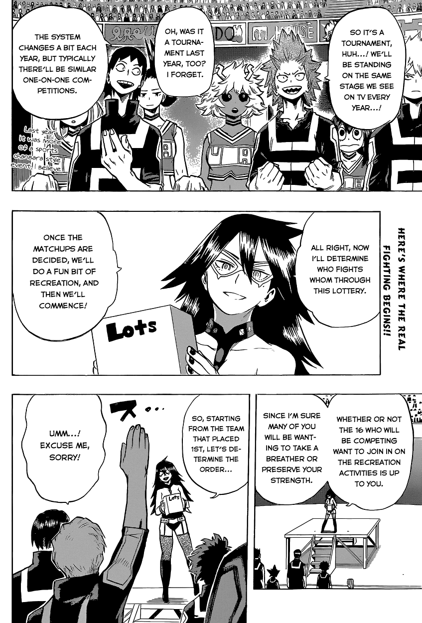 Boku no Hero Academia Chapter 32 page 6 - Chapter 32: Smile, Oh Prince of the World of Nonsense!