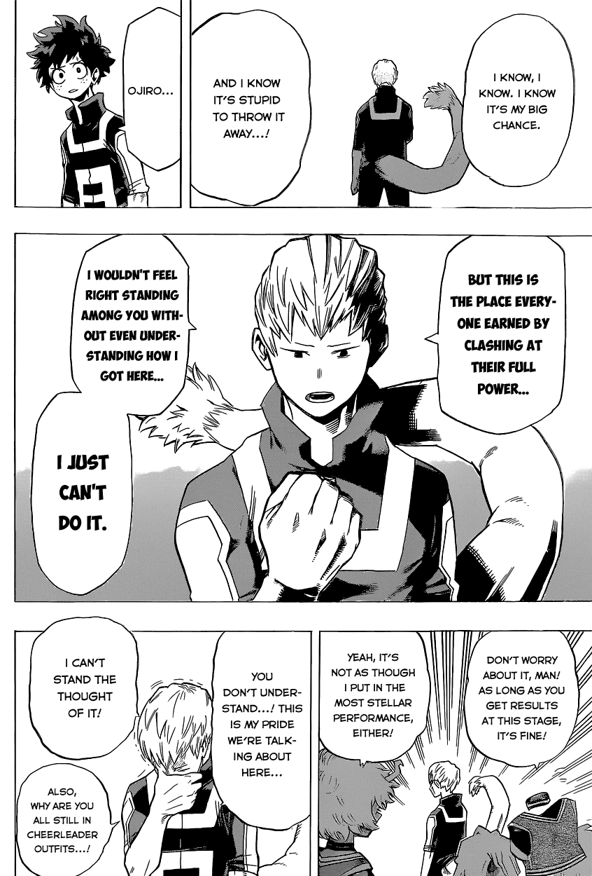 Boku no Hero Academia Chapter 32 page 8 - Chapter 32: Smile, Oh Prince of the World of Nonsense!