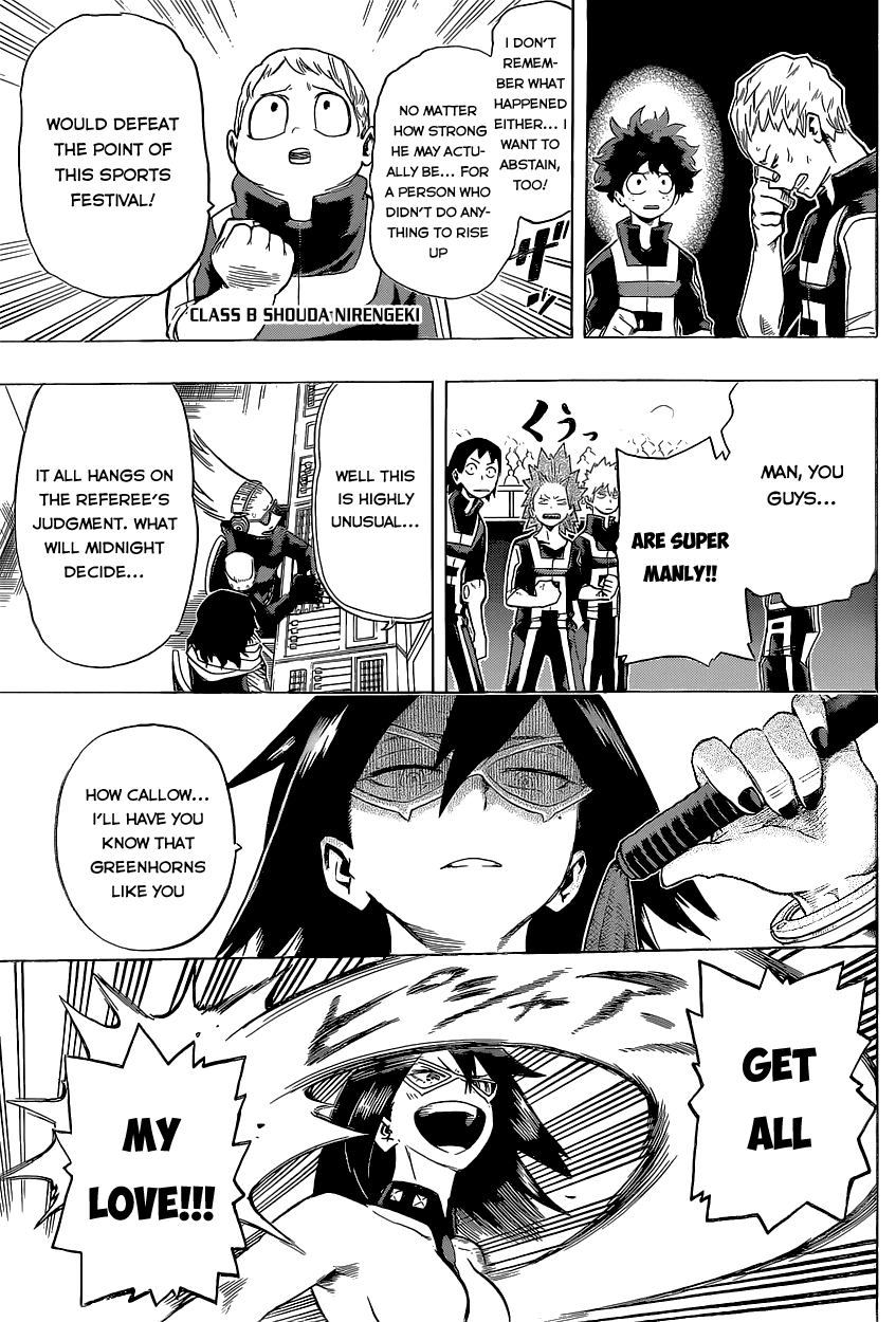 Boku no Hero Academia Chapter 32 page 9 - Chapter 32: Smile, Oh Prince of the World of Nonsense!