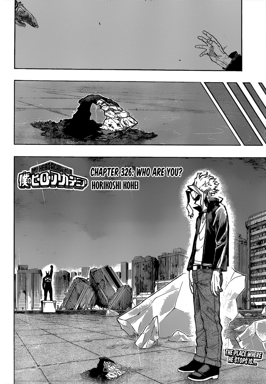 Boku no Hero Academia Chapter 326 page 3 - Chapter 326: Who are you?