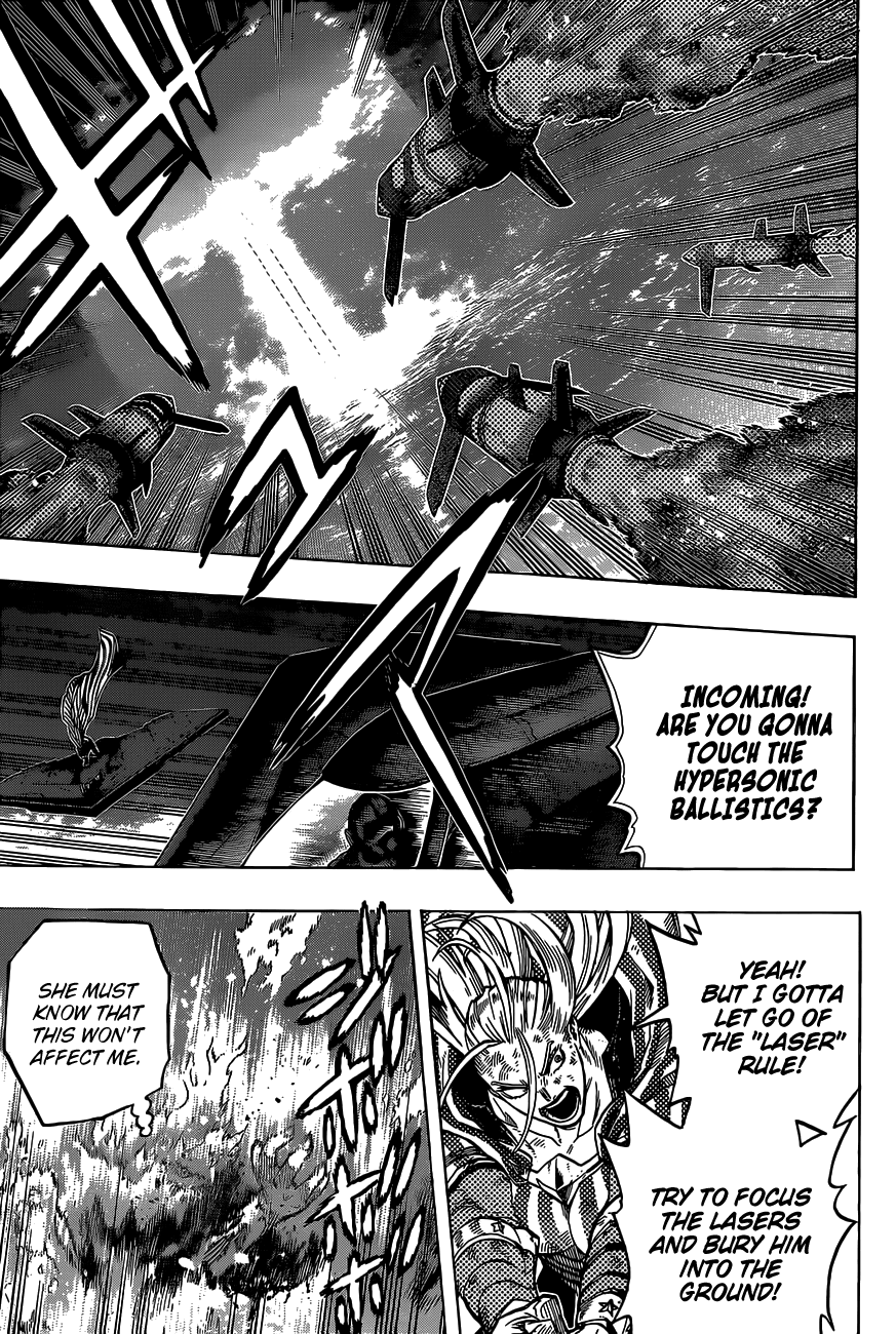 Boku no Hero Academia Chapter 332 page 4 - Chapter 332: New Model Hypersonic Intercontinental Ballistics