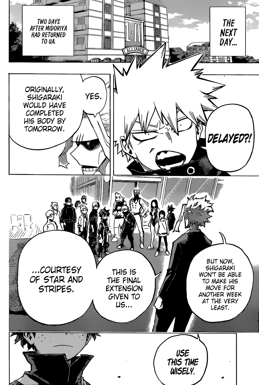 Boku no Hero Academia Chapter 334 page 15 - Chapter 334: Parting Gift