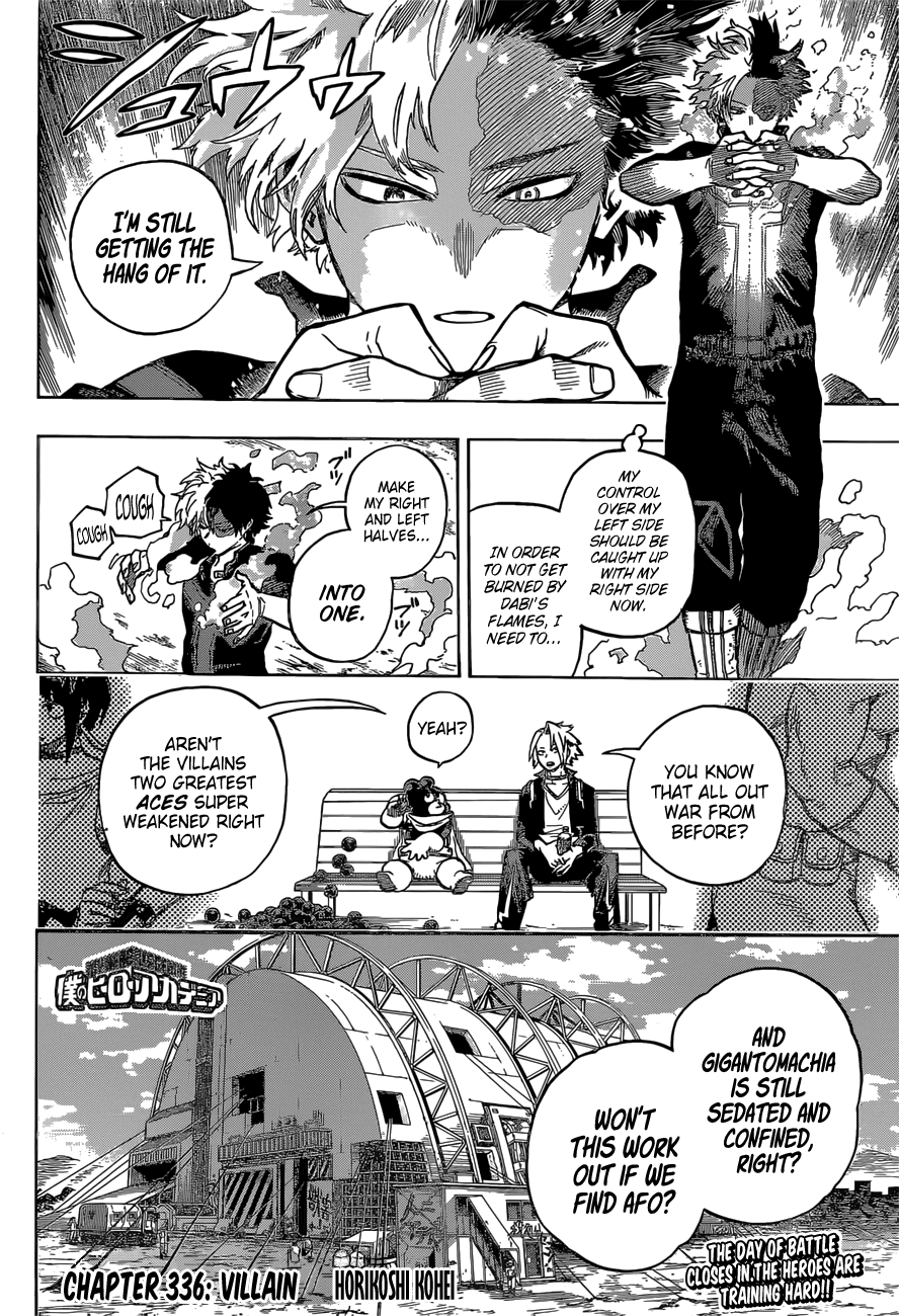 Boku no Hero Academia Chapter 336 page 5 - Chapter 336: Villain
