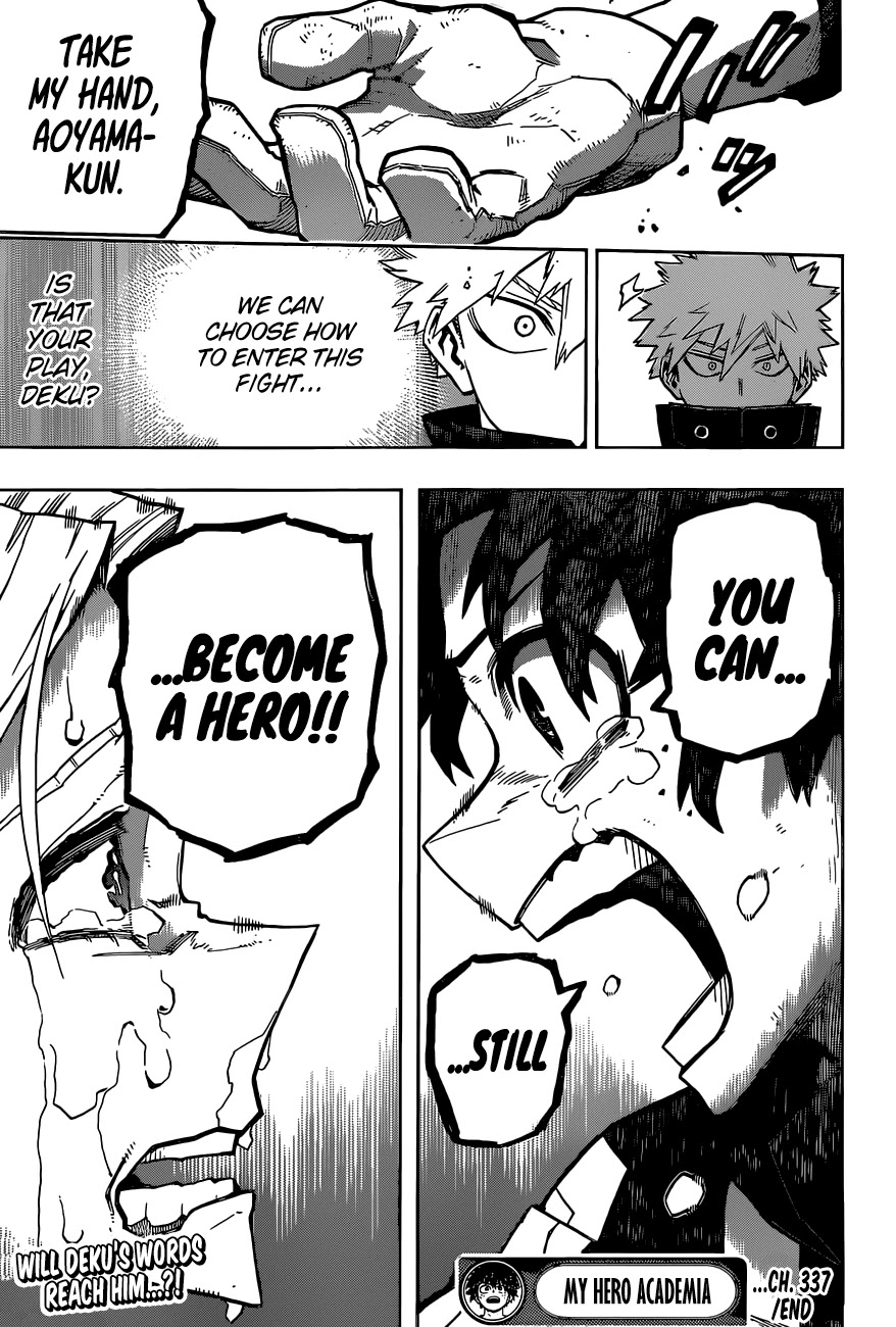 Boku no Hero Academia Chapter 337 page 18 - Chapter 337: A Disposable Life
