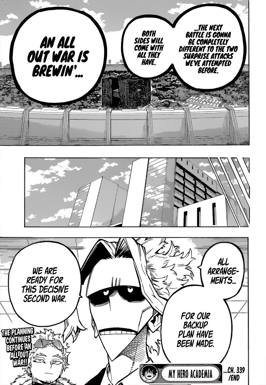 Boku no Hero Academia Chapter 339 page 17 - Chapter 339: The Story of how We All Became Heroes Part ②