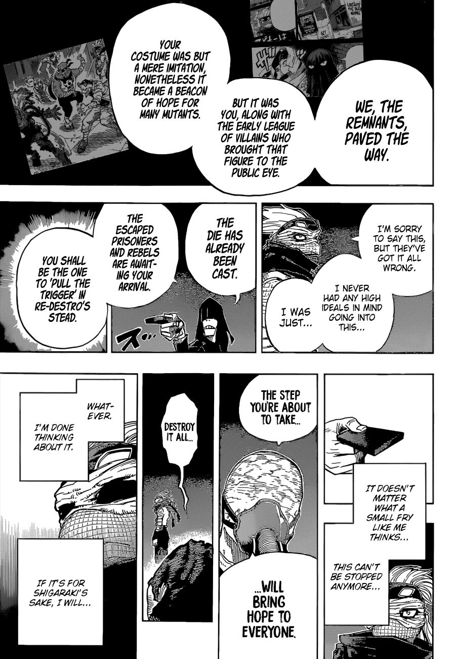 Boku no Hero Academia Chapter 341 page 15 - Chapter 341: The Story of how We All Became Heroes Minus ①