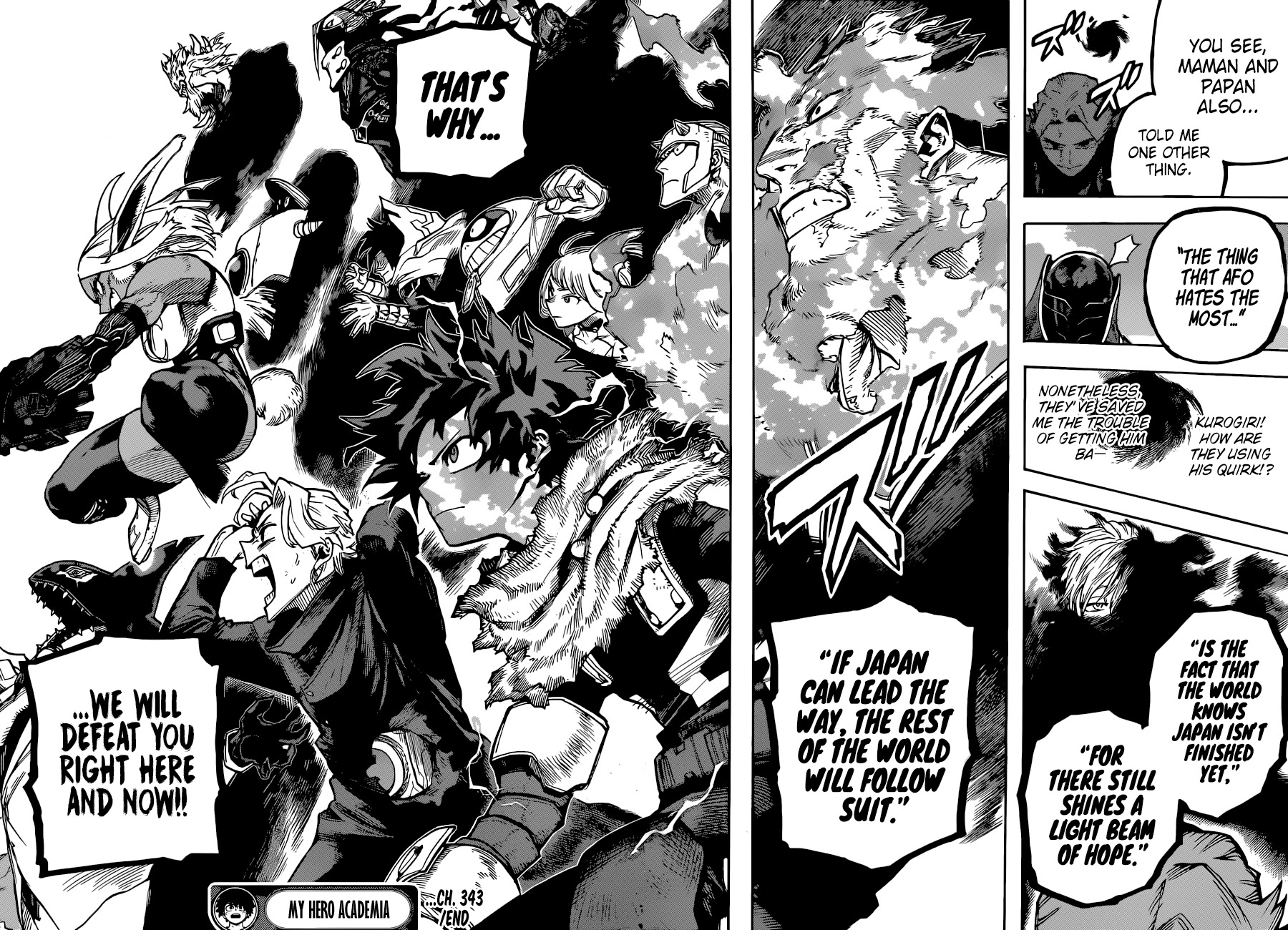 Boku no Hero Academia Chapter 343 page 16 - Chapter 343: Let You Down