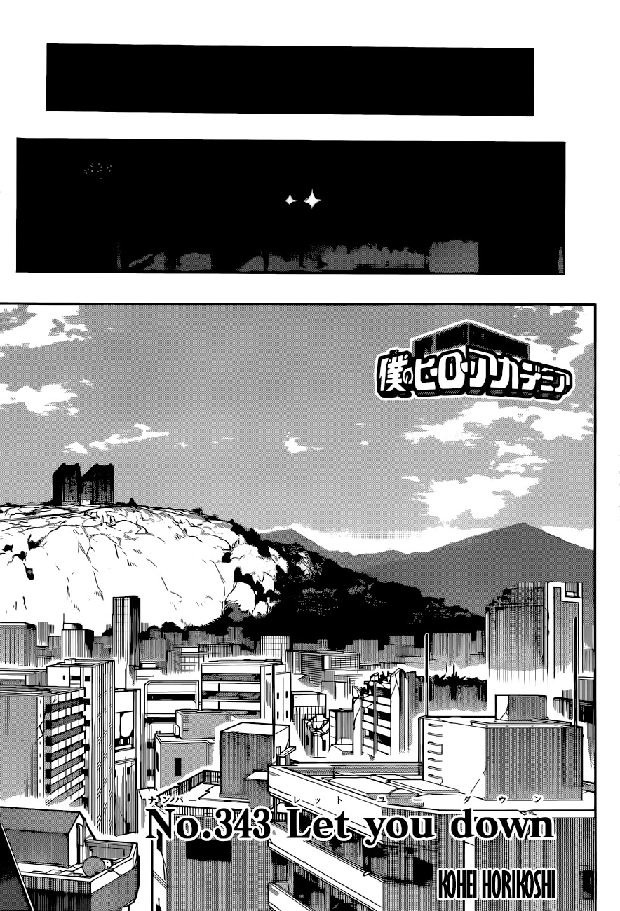 Boku no Hero Academia Chapter 343 page 4 - Chapter 343: Let You Down