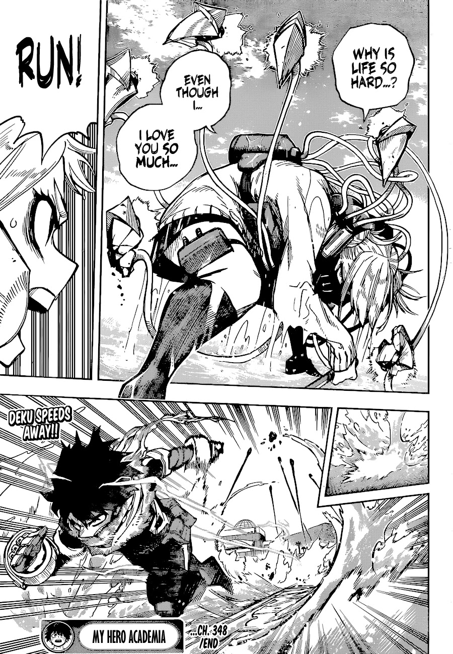 Boku no Hero Academia Chapter 348 page 14 - Chapter 348: Unrequited Love