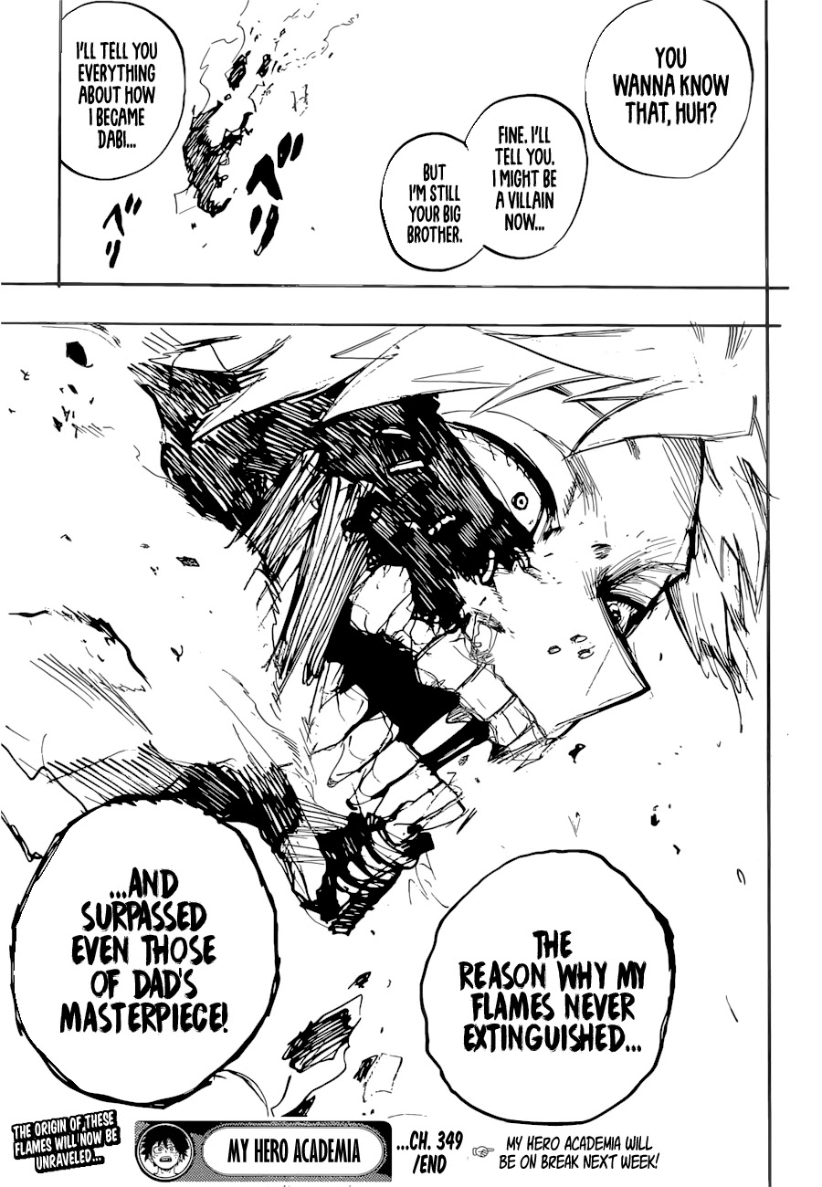 Boku no Hero Academia Chapter 349 page 15 - Chapter 349: Battle Flame