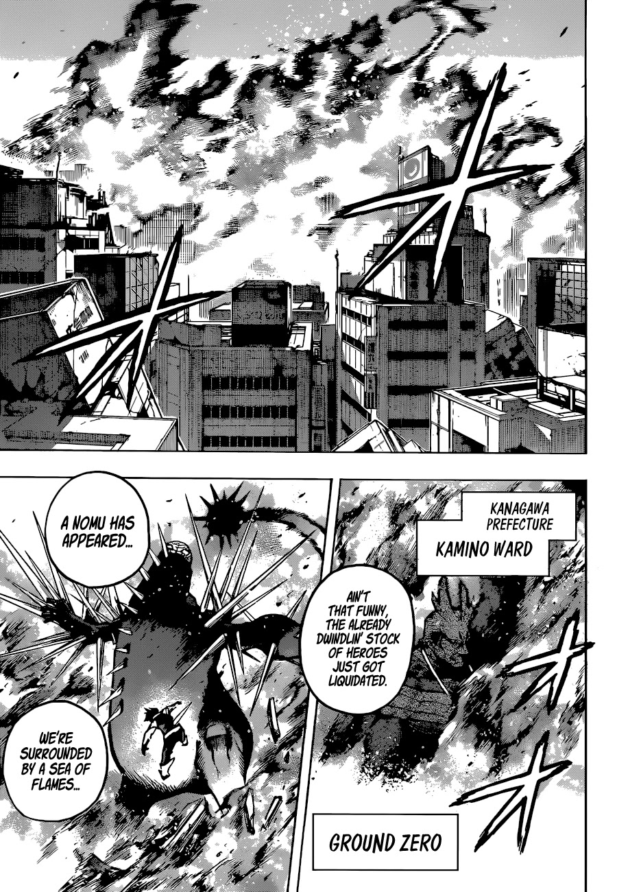Boku no Hero Academia Chapter 349 page 9 - Chapter 349: Battle Flame