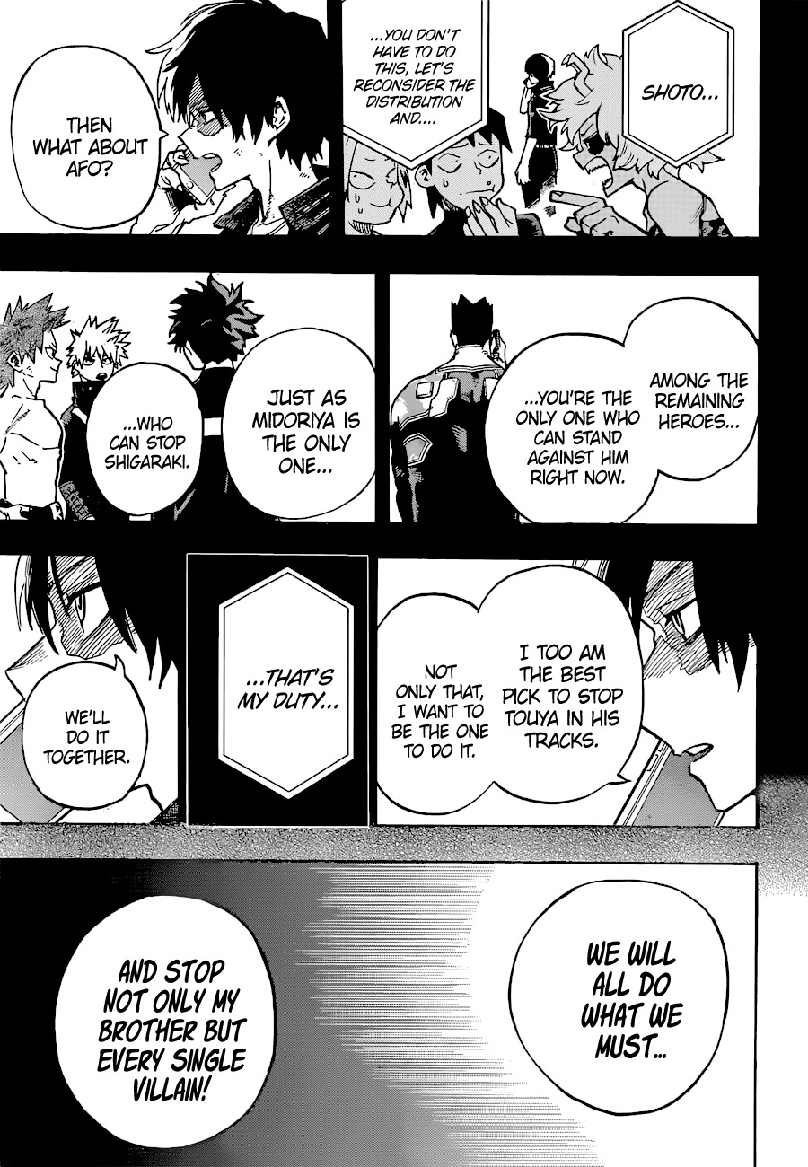 Boku no Hero Academia Chapter 351 page 14 - Chapter 351: Twin Flashing Flames