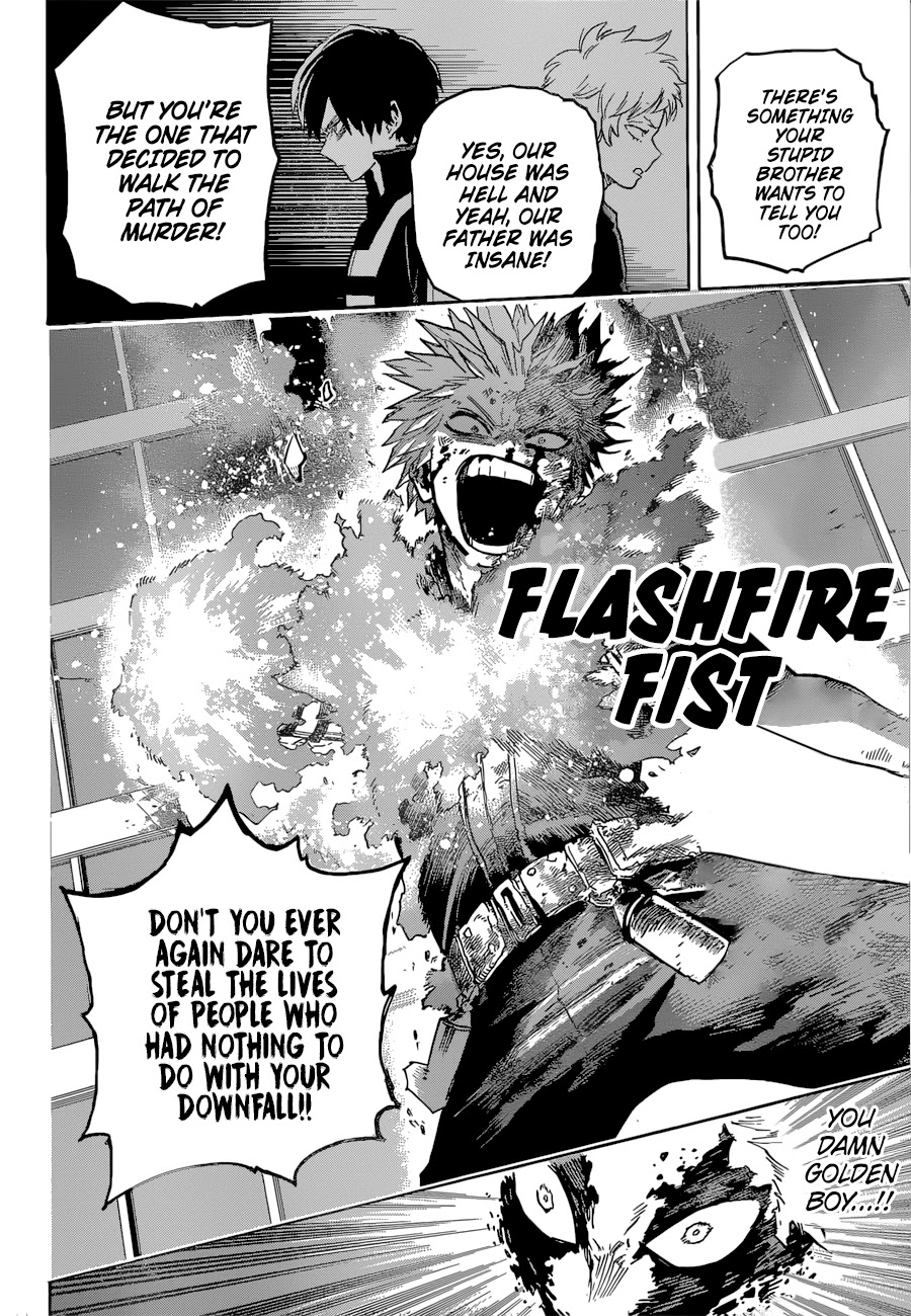 Boku no Hero Academia Chapter 351 page 15 - Chapter 351: Twin Flashing Flames