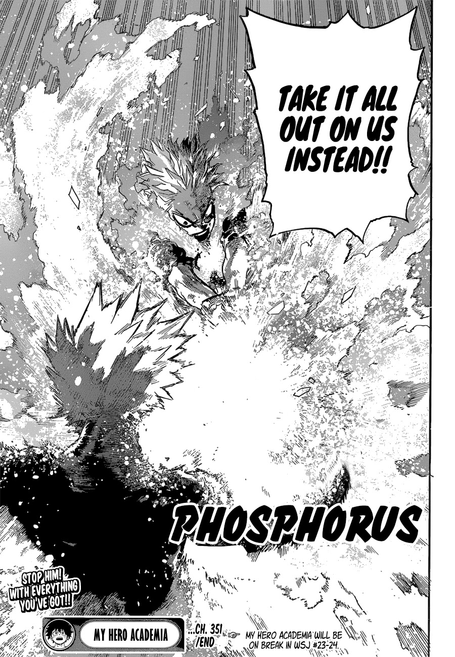 Boku no Hero Academia Chapter 351 page 16 - Chapter 351: Twin Flashing Flames