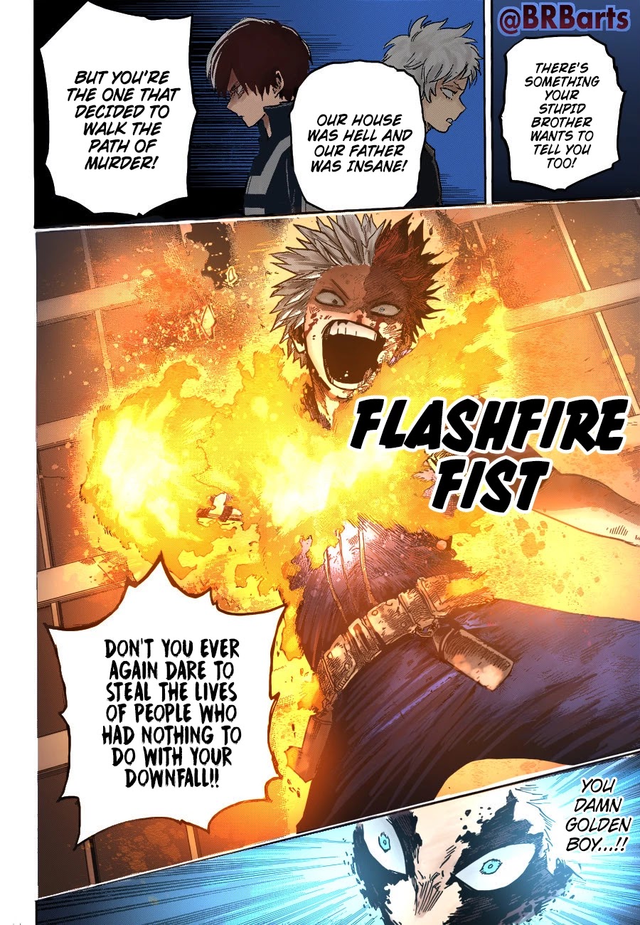 Boku no Hero Academia Chapter 351 page 18 - Chapter 351: Twin Flashing Flames
