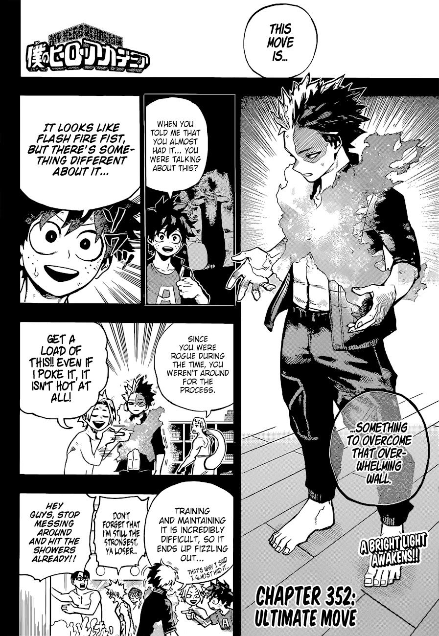 Boku no Hero Academia Chapter 352 page 3 - Chapter 352: Ultimate Move