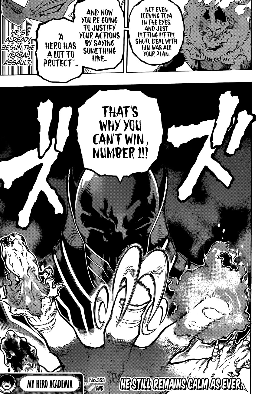 Boku no Hero Academia Chapter 353 page 17 - Chapter 353: Endeavor