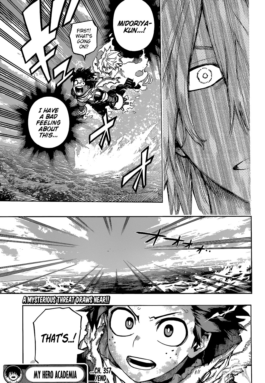 Boku no Hero Academia Chapter 357 page 16 - Chapter 357: The Real Thing! A Wounded Hero