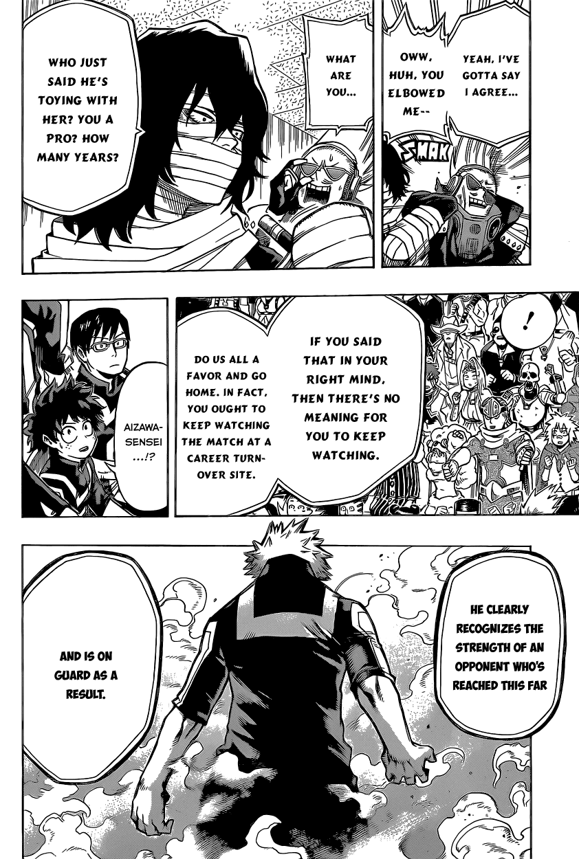 Boku no Hero Academia Chapter 36 page 13 - Chapter 36: Bakugou Vs. Uraraka