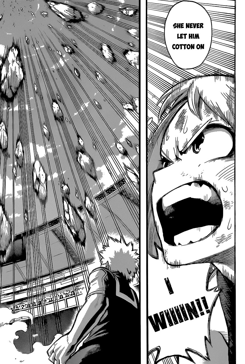 Boku no Hero Academia Chapter 36 page 16 - Chapter 36: Bakugou Vs. Uraraka