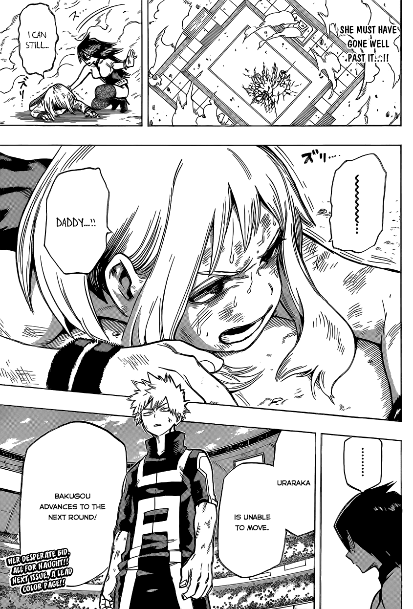 Boku no Hero Academia Chapter 36 page 21 - Chapter 36: Bakugou Vs. Uraraka