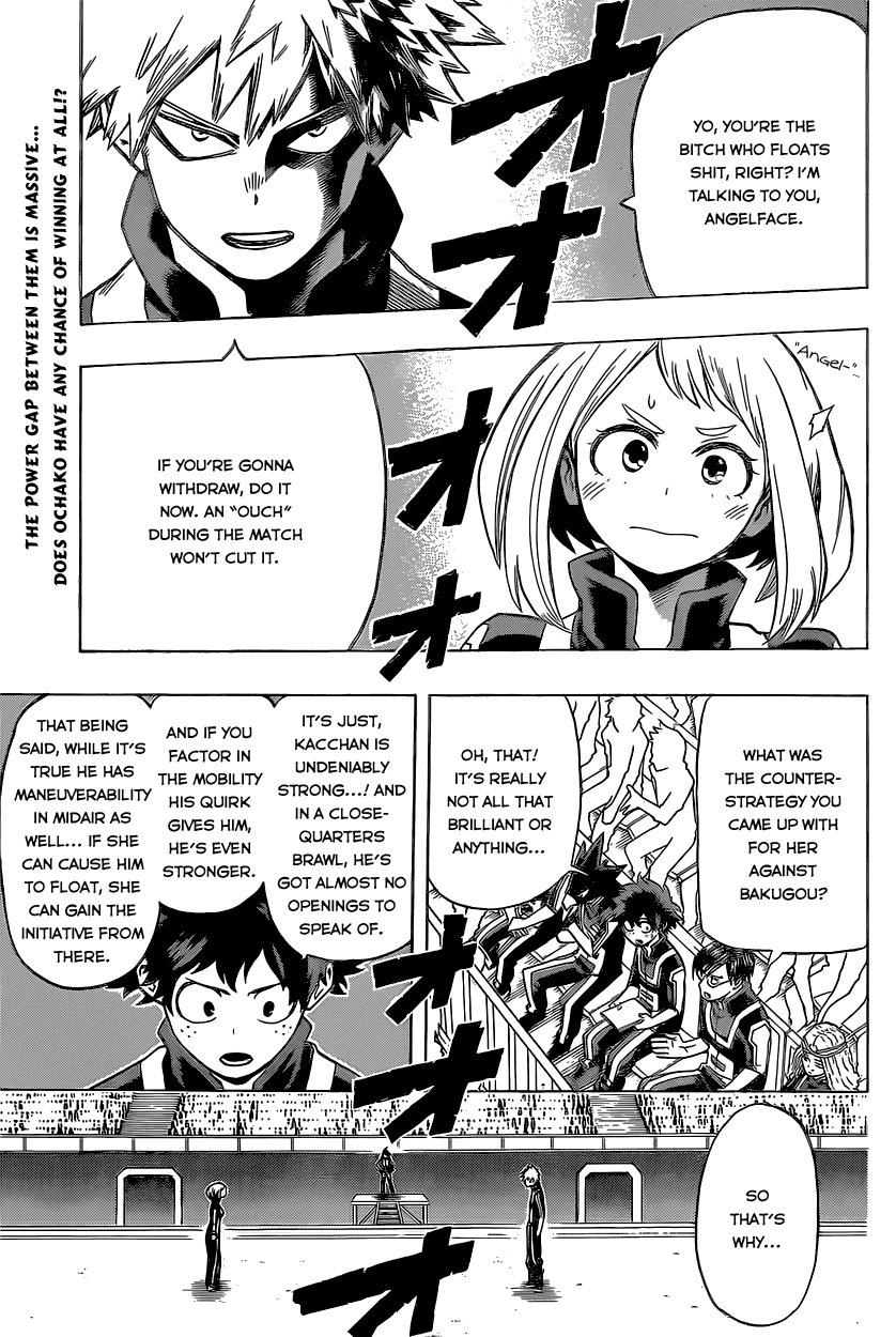 Boku no Hero Academia Chapter 36 page 4 - Chapter 36: Bakugou Vs. Uraraka